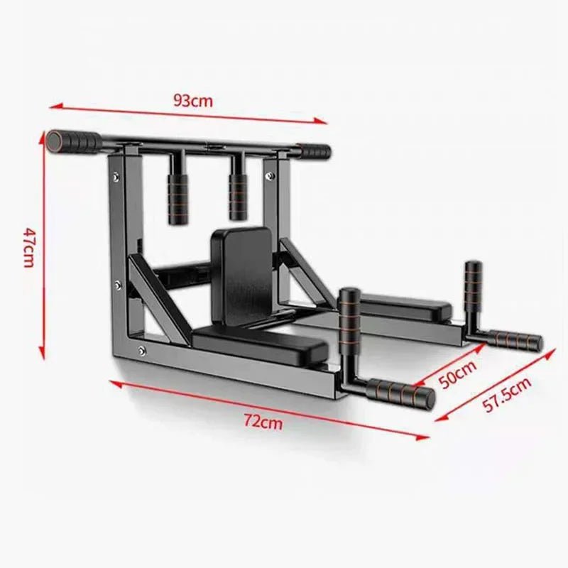 Home Gym Wall-Mounted Pull-Up Bar for Indoor Fitness - Essentials Gadget Love