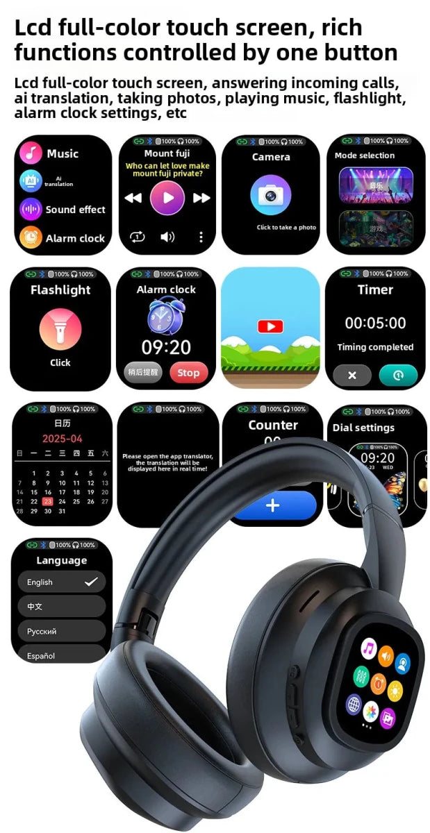 HYUNDAI X1PRO Bluetooth 6.0 Wireless Headphones with - Essentials Gadget Love