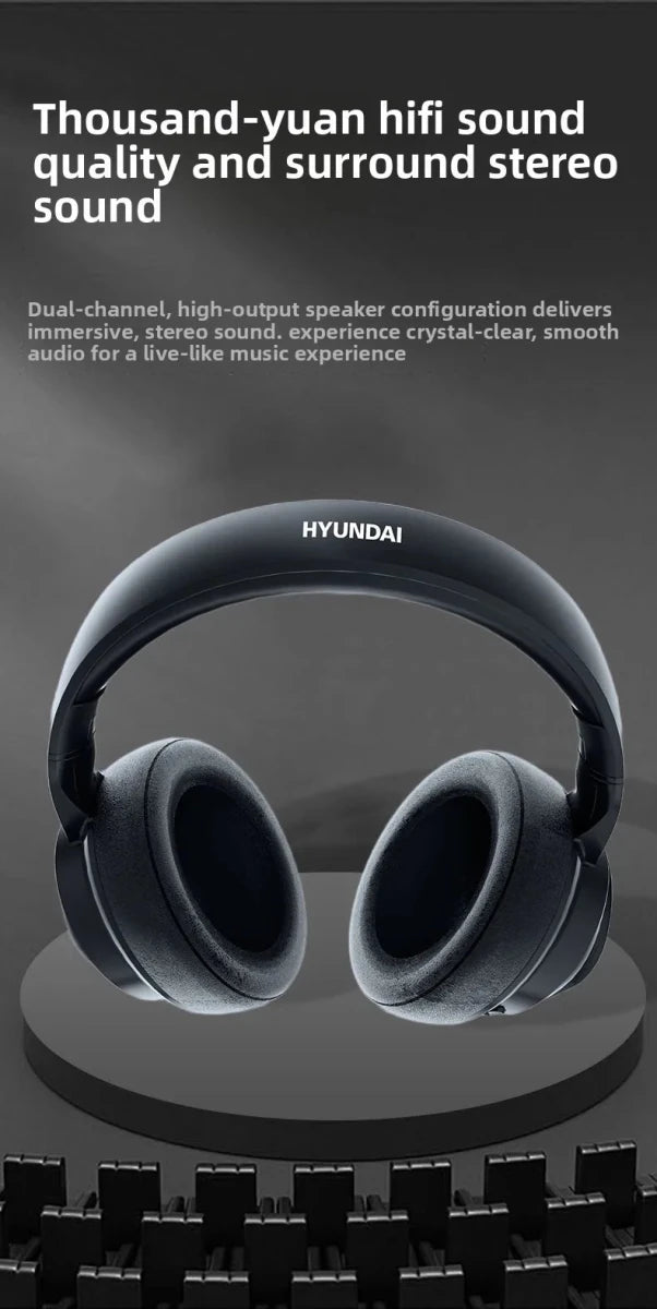 HYUNDAI X1PRO Bluetooth 6.0 Wireless Headphones with - Essentials Gadget Love