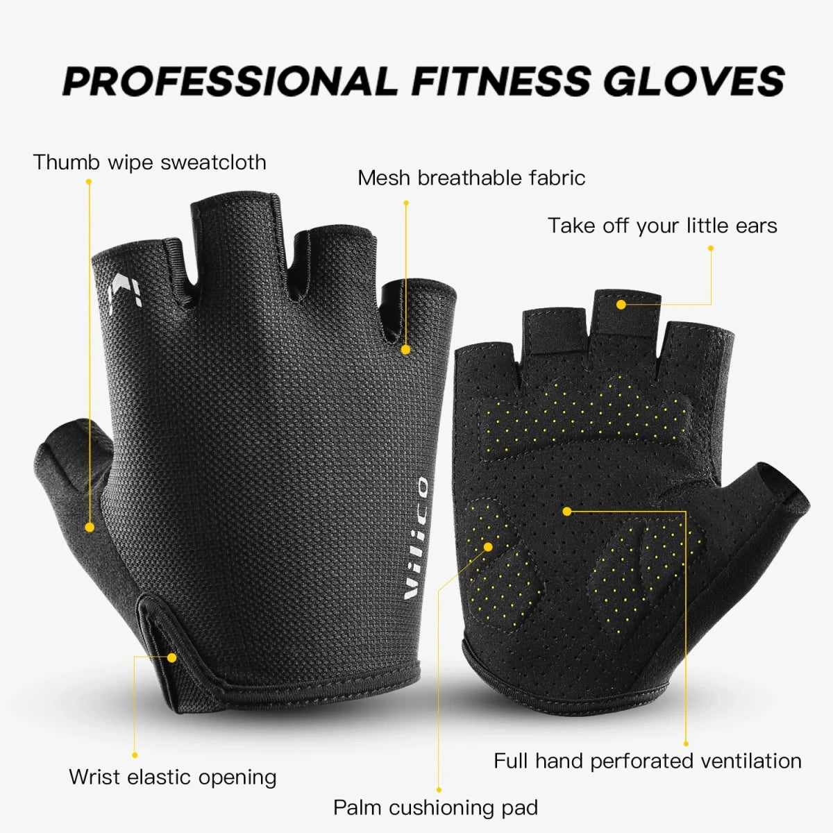 Kyncilor Non-Slip Sports Fitness Gloves for - Essentials Gadget Love