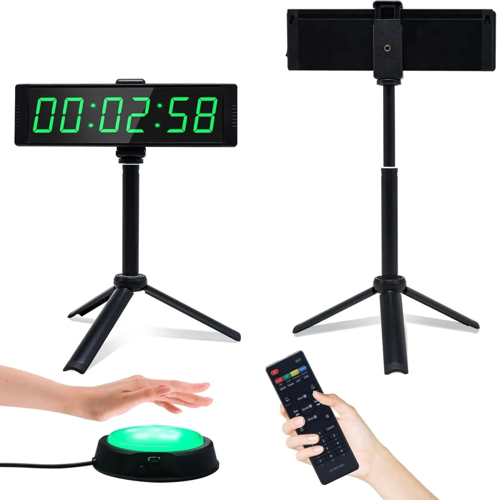 Large Digital Gym Timer Clock with Stopwatch & - Essentials Gadget Love