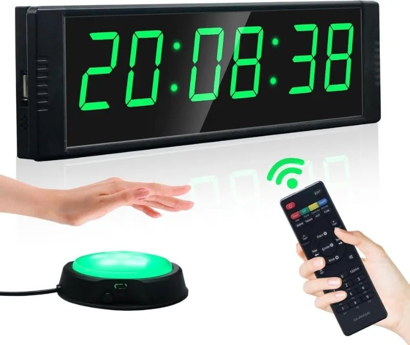 Large Digital Gym Timer Clock with Stopwatch & - Essentials Gadget Love
