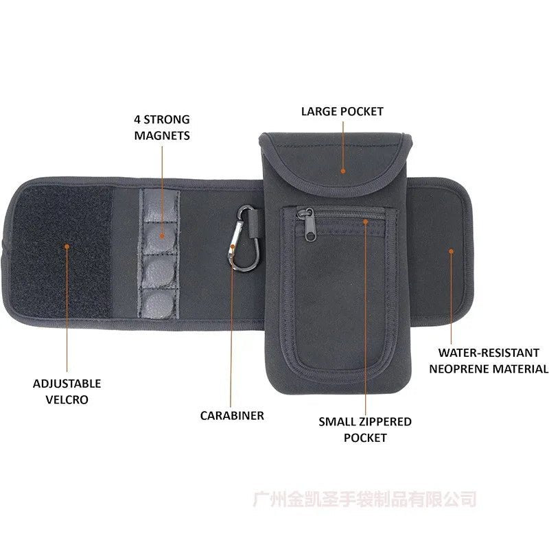Magnetic Gym Bag with Water Bottle Holder & Phone - Essentials Gadget Love