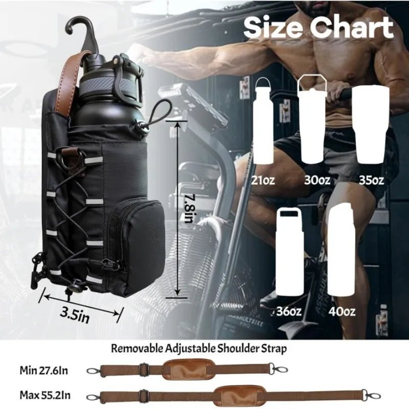 Magnetic Gym Crossbody Bag with Water Bottle Holder & - Essentials Gadget Love