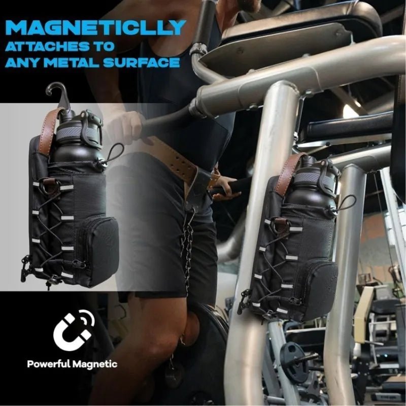 Magnetic Gym Crossbody Bag with Water Bottle Holder & - Essentials Gadget Love