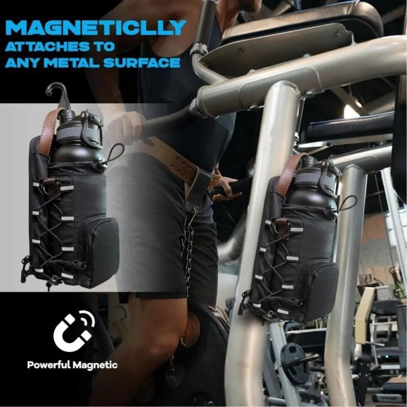 Magnetic Gym Crossbody Bag with Water Bottle Holder & - Essentials Gadget Love