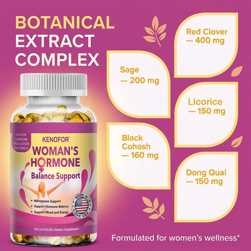 Menopause Support Supplement for Hot Flashes, Mood & - Essentials Gadget Love