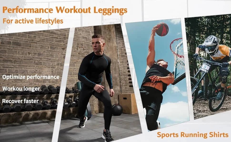 Men's Quick Dry Compression Long Sleeve Gym T-Shirt - Essentials Gadget Love