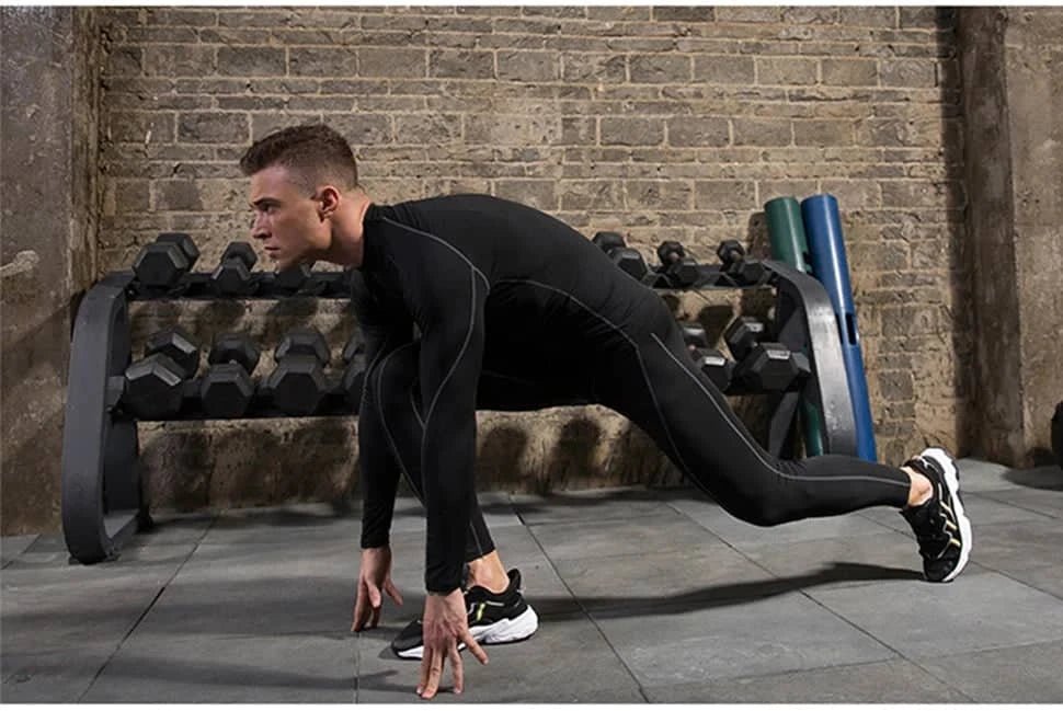 Men's Quick Dry Compression Long Sleeve Gym T-Shirt - Essentials Gadget Love