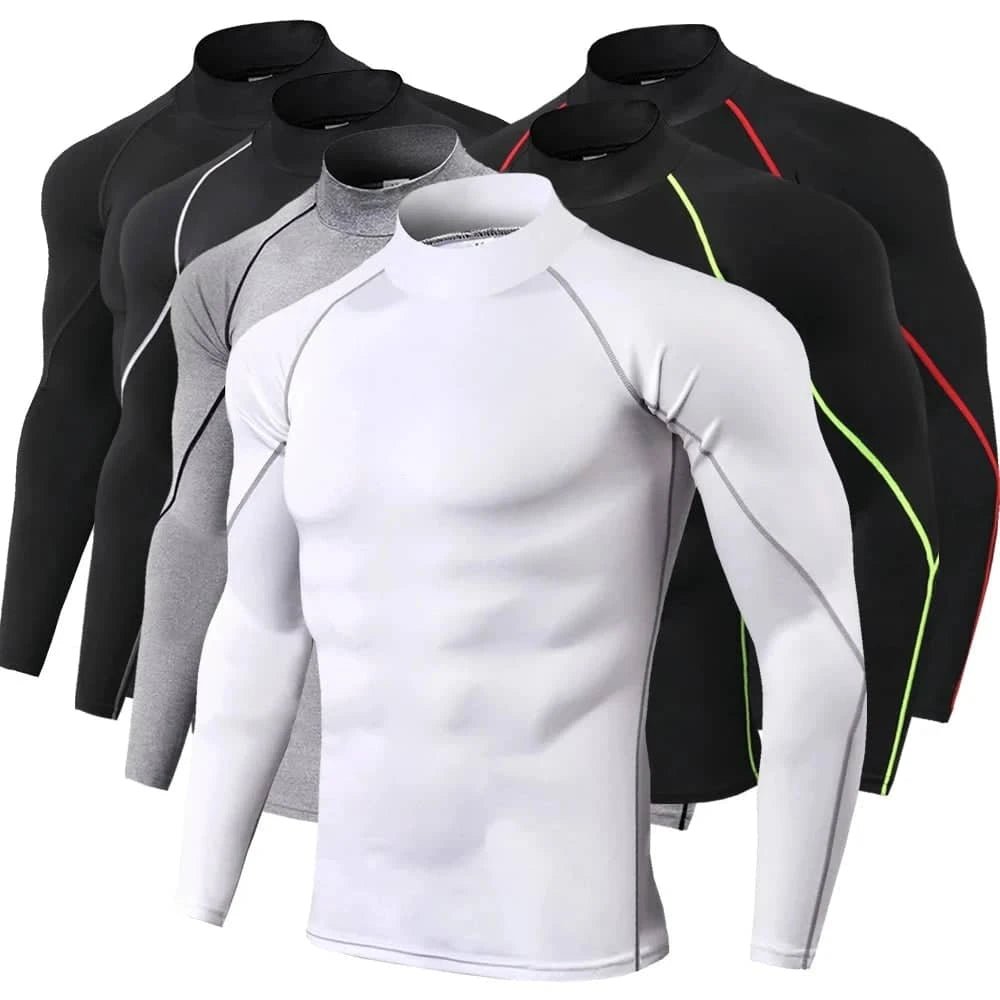 Men's Quick Dry Compression Long Sleeve Gym T-Shirt - Essentials Gadget Love