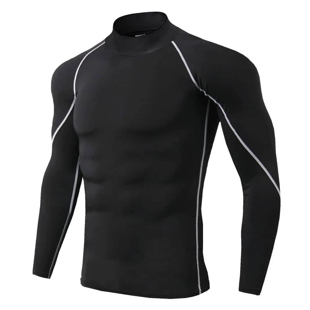 Men's Quick Dry Compression Long Sleeve Gym T-Shirt - Essentials Gadget Love