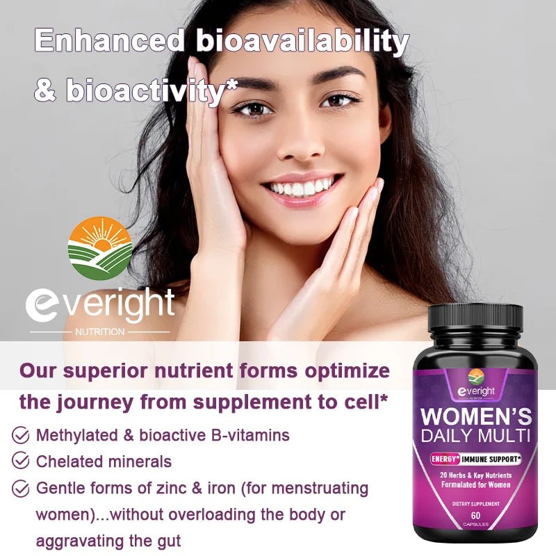 Multivitamin for Women with Magnesium, Biotin & Zinc - Essentials Gadget Love