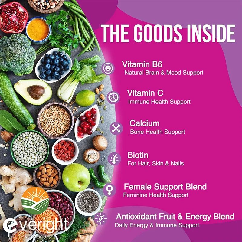 Multivitamin for Women with Magnesium, Biotin & Zinc - Essentials Gadget Love
