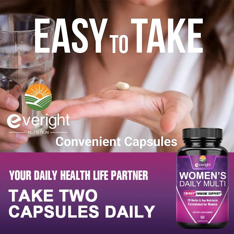 Multivitamin for Women with Magnesium, Biotin & Zinc - Essentials Gadget Love