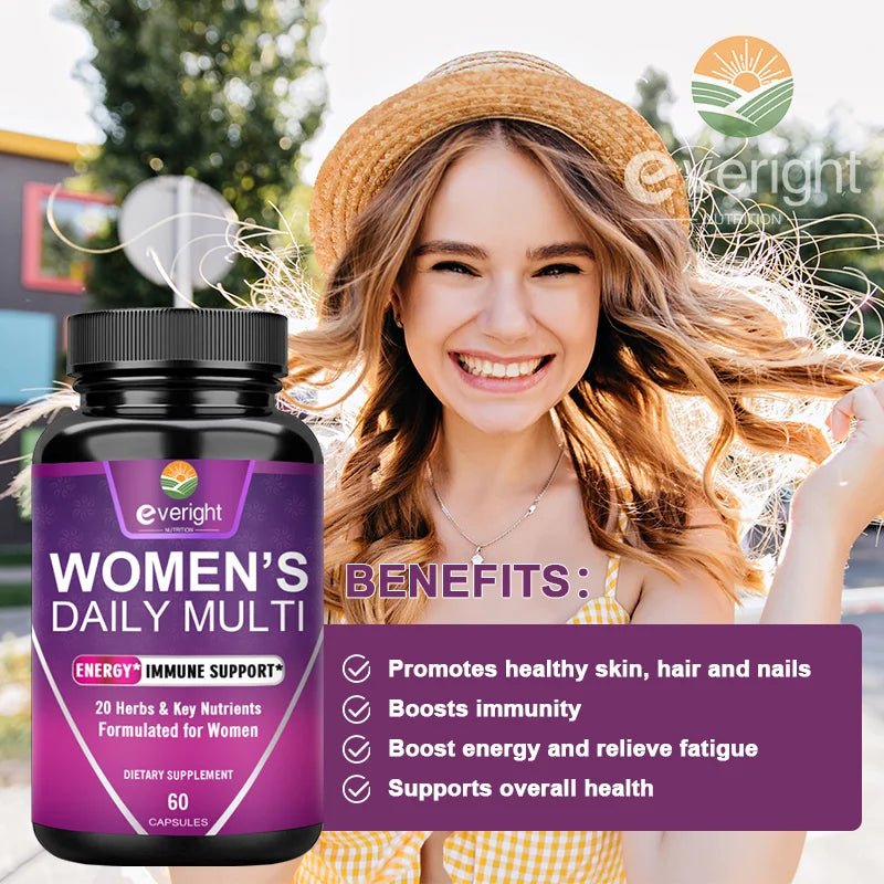 Multivitamin for Women with Magnesium, Biotin & Zinc - Essentials Gadget Love