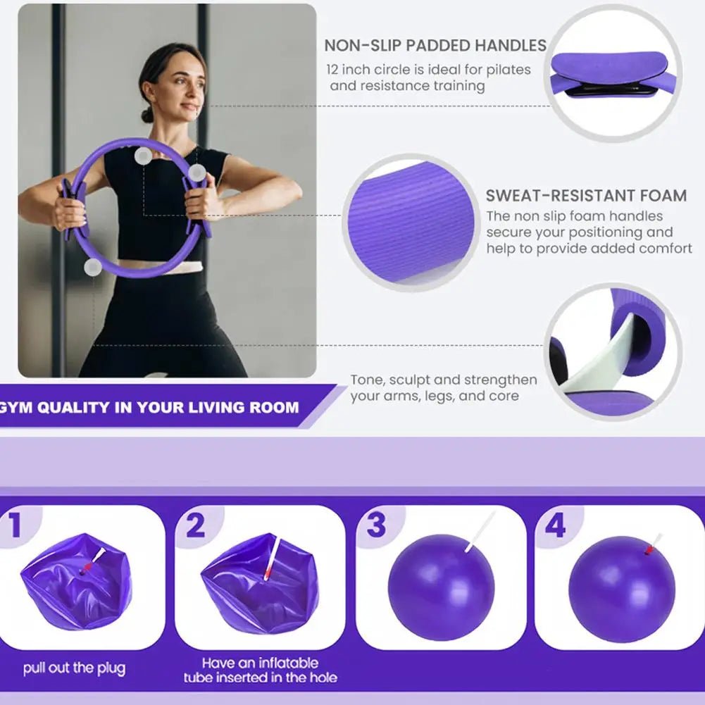 Pilates Essentials Kit with Resistance Bands & Pilates - Essentials Gadget Love