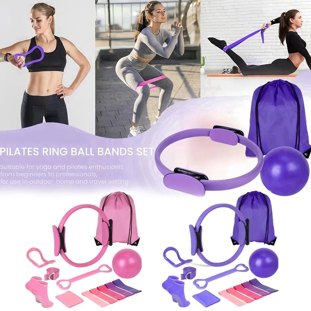 Pilates Essentials Kit with Resistance Bands & Pilates - Essentials Gadget Love