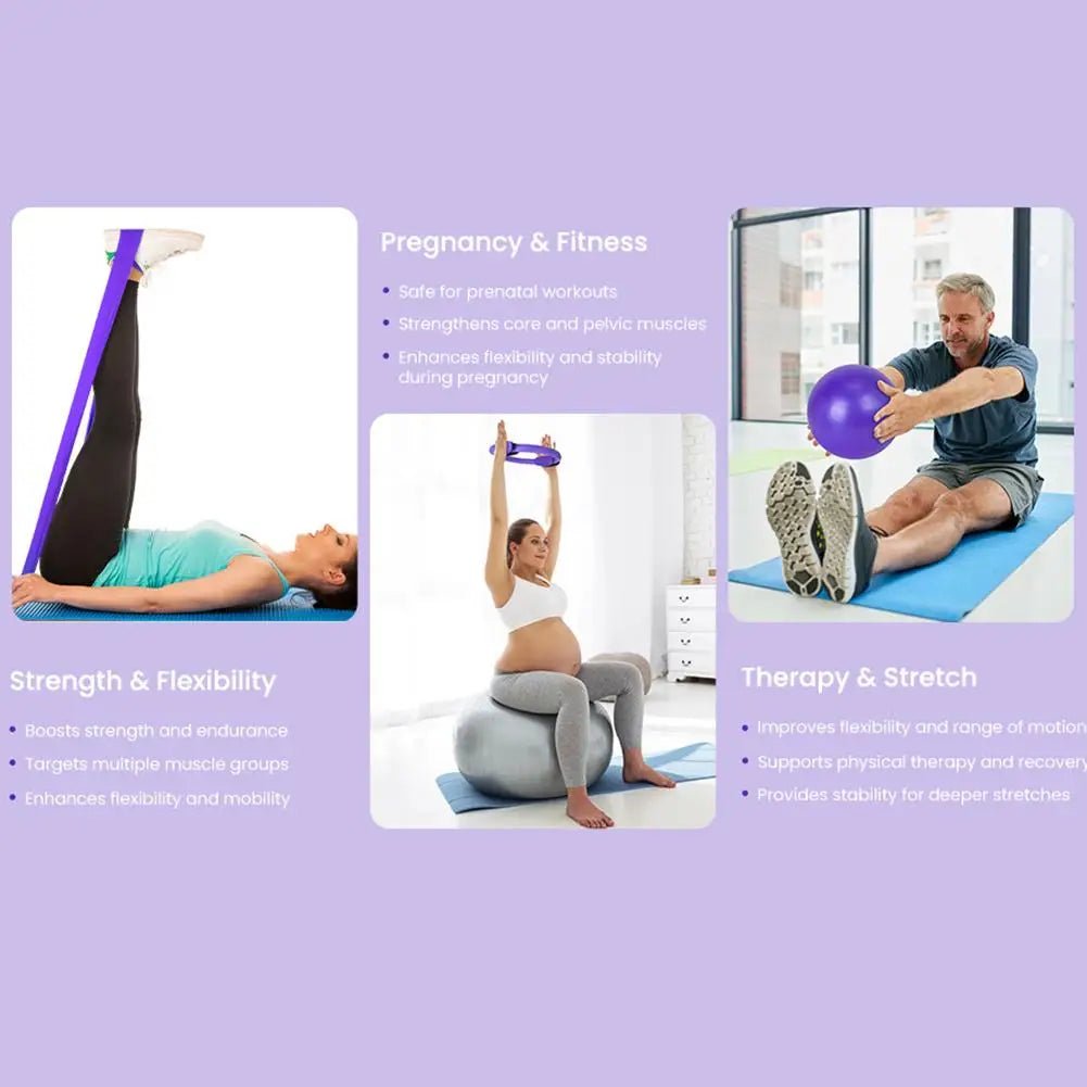 Pilates Essentials Kit with Resistance Bands & Pilates - Essentials Gadget Love