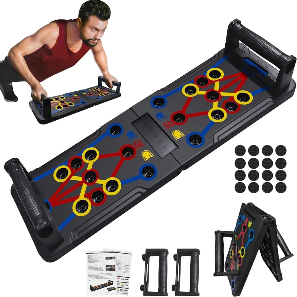 Portable Foldable Push Up Board Multifunction Workout - Essentials Gadget Love