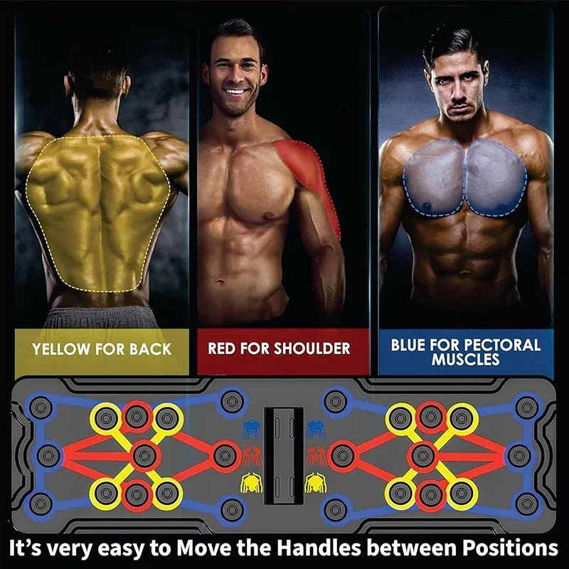 Portable Foldable Push Up Board Multifunction Workout - Essentials Gadget Love