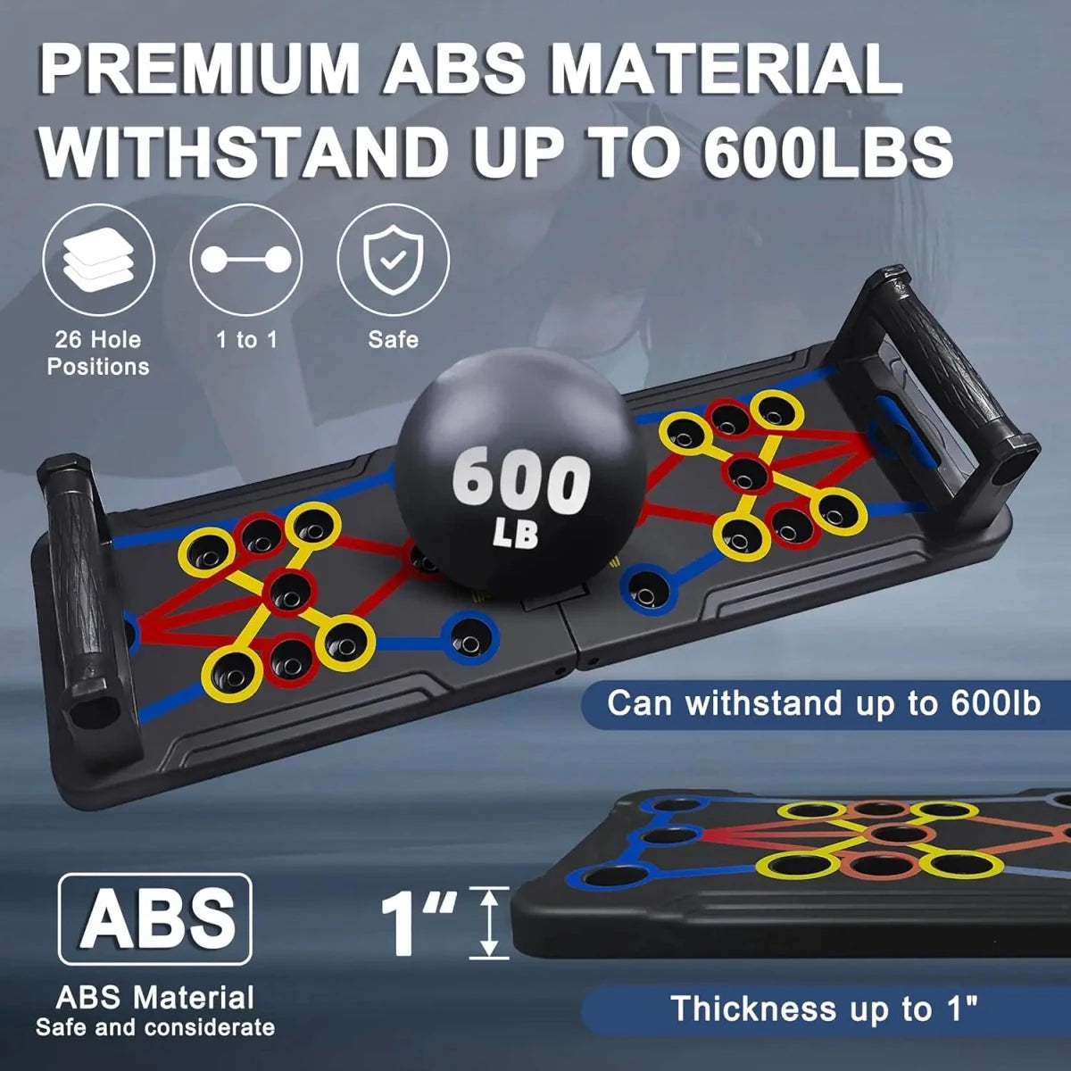 Portable Foldable Push Up Board Multifunction Workout - Essentials Gadget Love