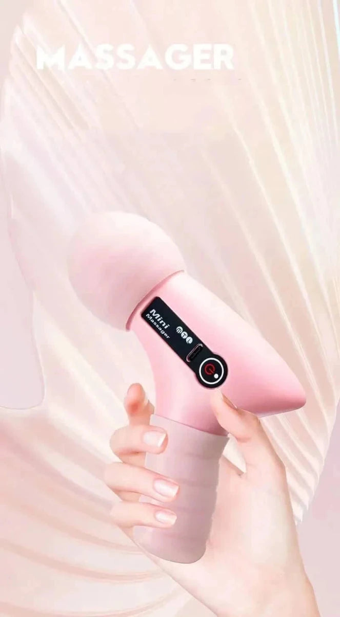 Portable Mini Electric Muscle Fascia Gun with LCD - Essentials Gadget Love