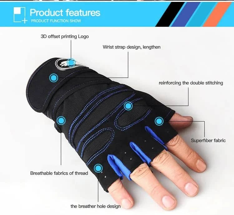 Premium Gym Gloves for Men & Women with Wrist Support - Essentials Gadget Love