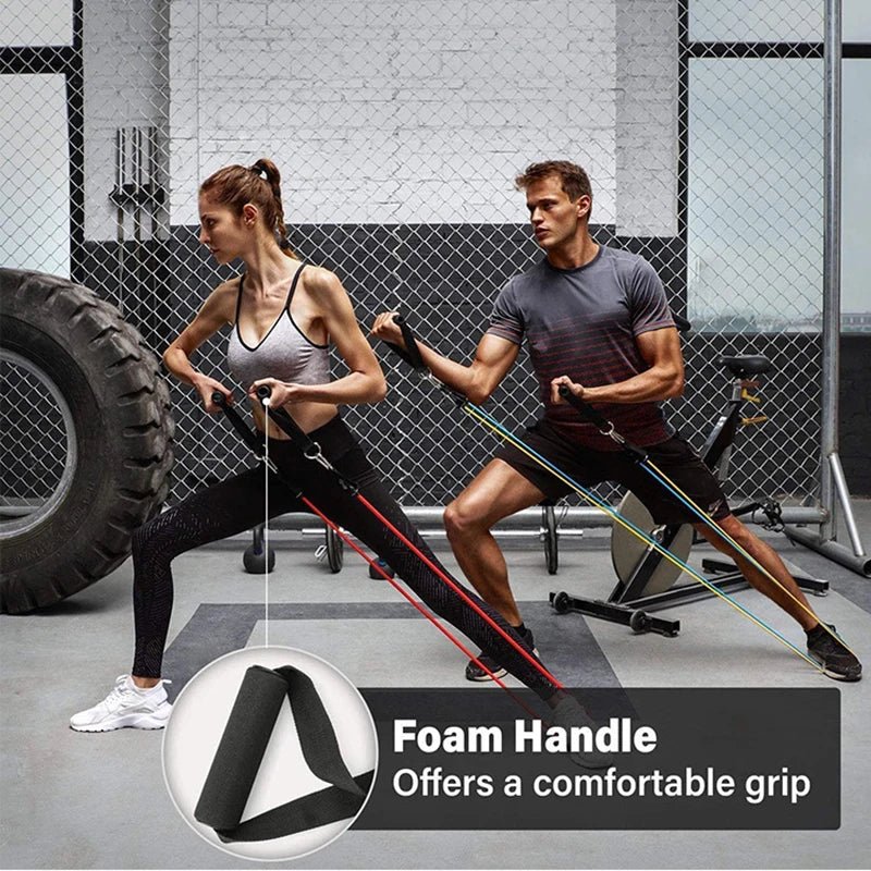 Professional Resistance Bands Set for Bodybuilding & - Essentials Gadget Love