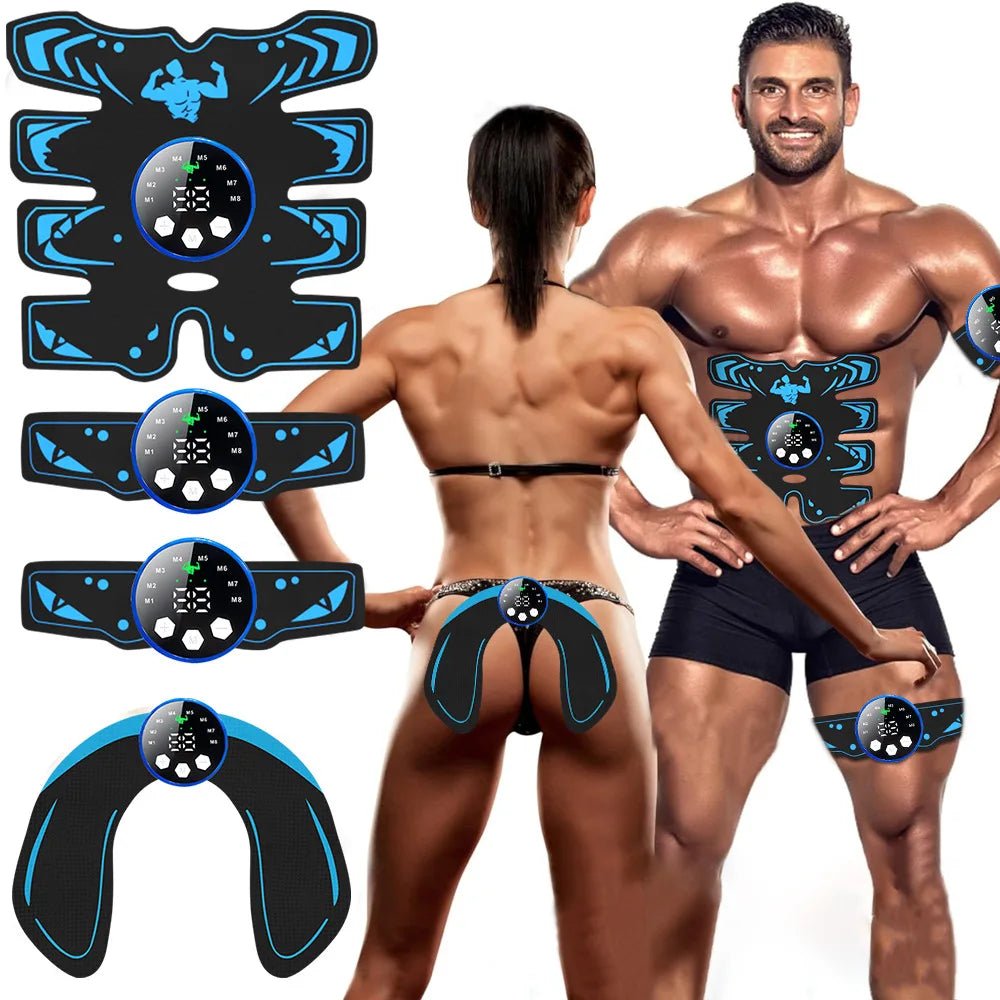 Rechargeable EMS Abdominal Trainer for Muscle Toning & - Essentials Gadget Love