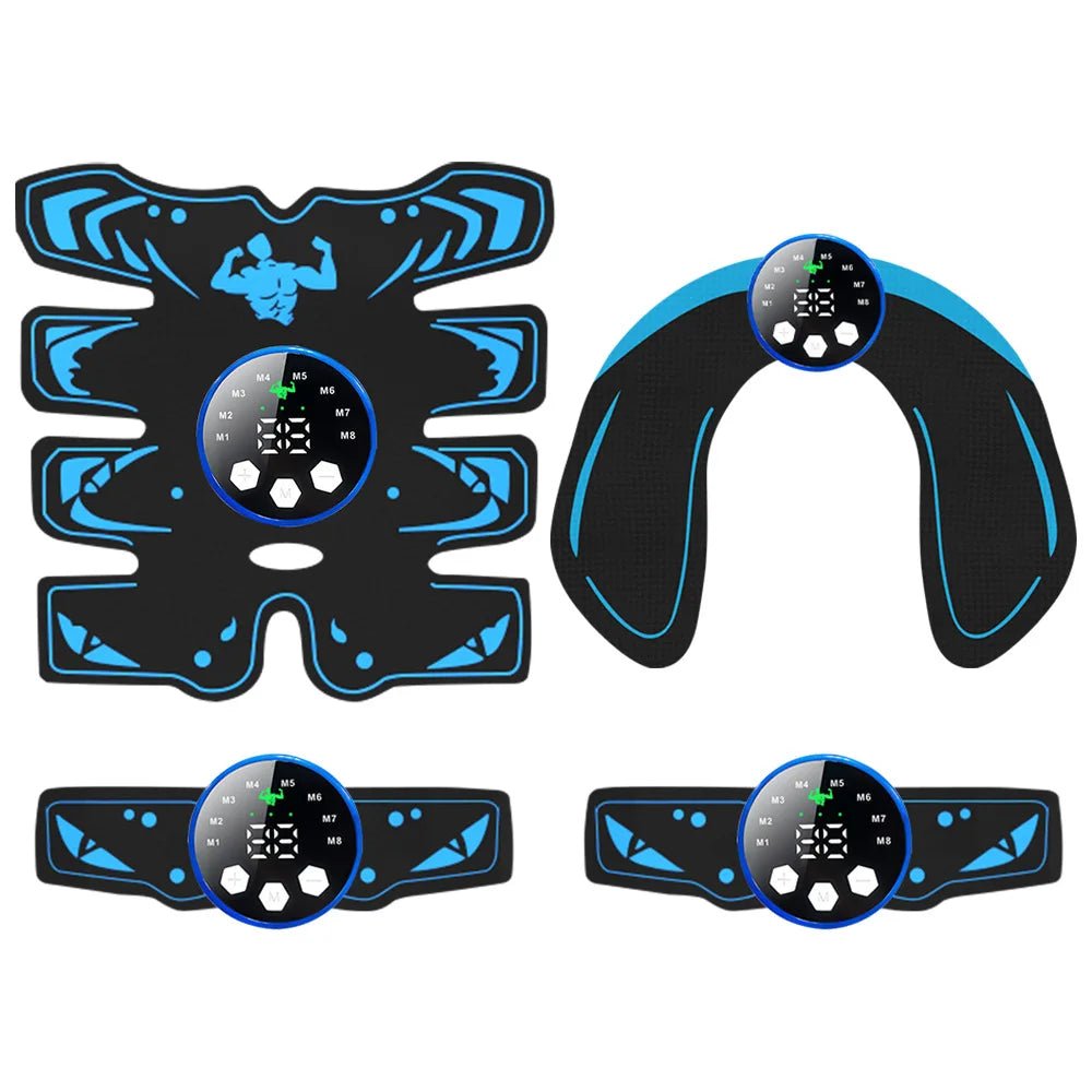 Rechargeable EMS Abdominal Trainer for Muscle Toning & - Essentials Gadget Love