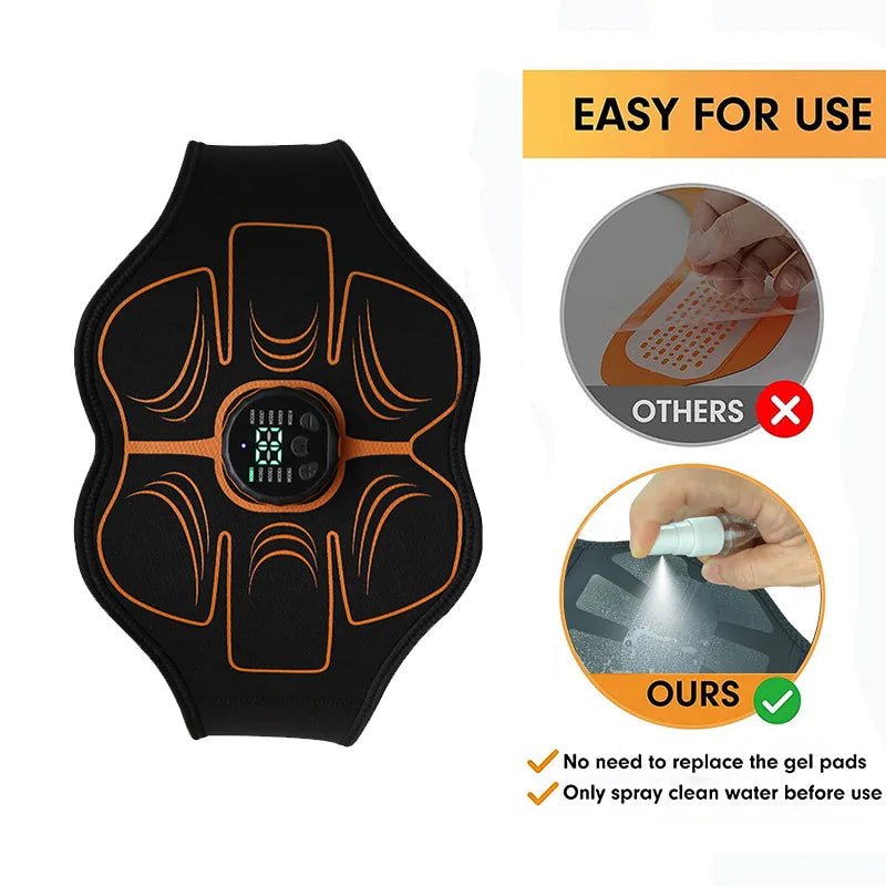 Smart Abs Trainer Waist Muscle Toner with Type-C - Essentials Gadget Love