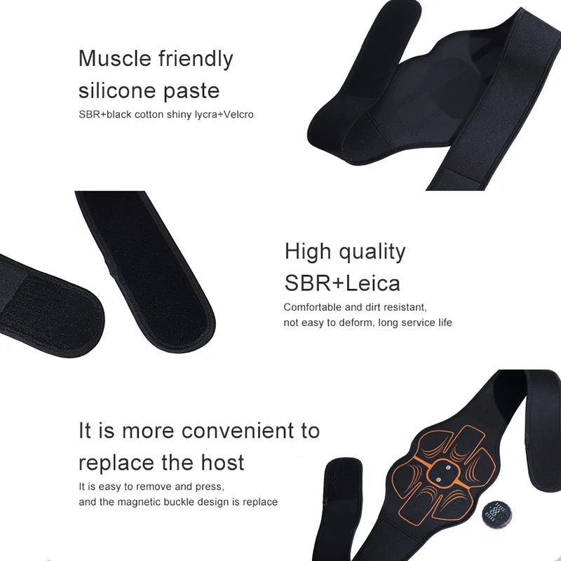 Smart Abs Trainer Waist Muscle Toner with Type-C - Essentials Gadget Love
