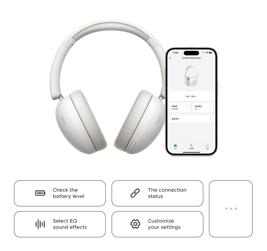 UGREEN Studio Max2 Wireless Bluetooth Headphones with - Essentials Gadget Love