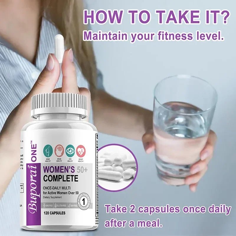Women’s 50+ Complete Multivitamin for Bone, Brain & - Essentials Gadget Love