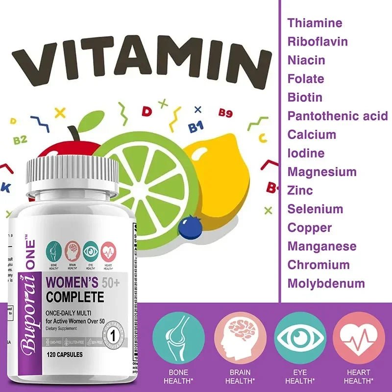 Women’s 50+ Complete Multivitamin for Bone, Brain & - Essentials Gadget Love
