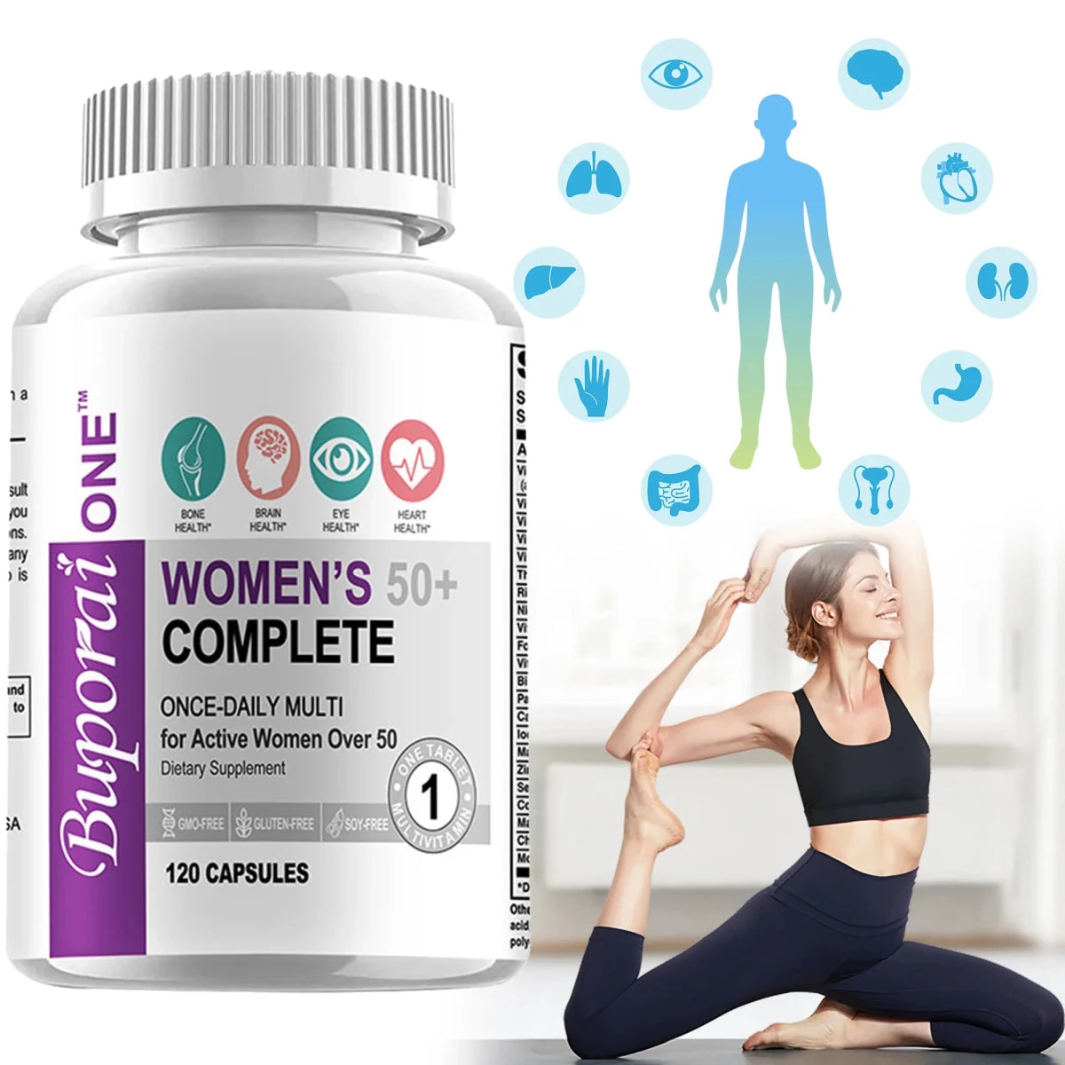 Women’s 50+ Complete Multivitamin for Brain, Heart & - Essentials Gadget Love