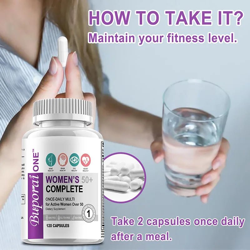 Women’s 50+ Complete Multivitamin for Brain, Heart & - Essentials Gadget Love