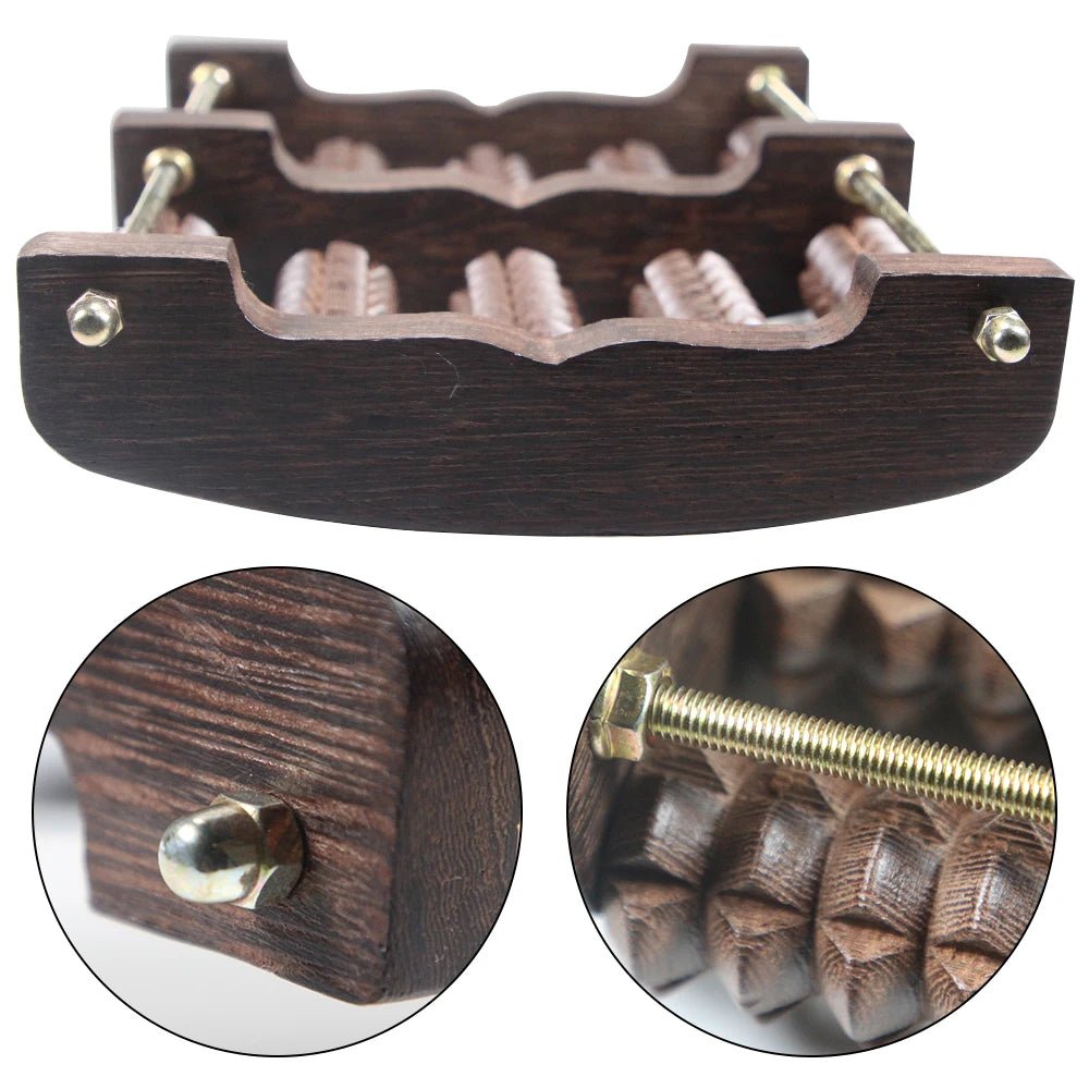 Wooden Foot Massager Roller for Plantar Fasciitis Pain - Essentials Gadget Love